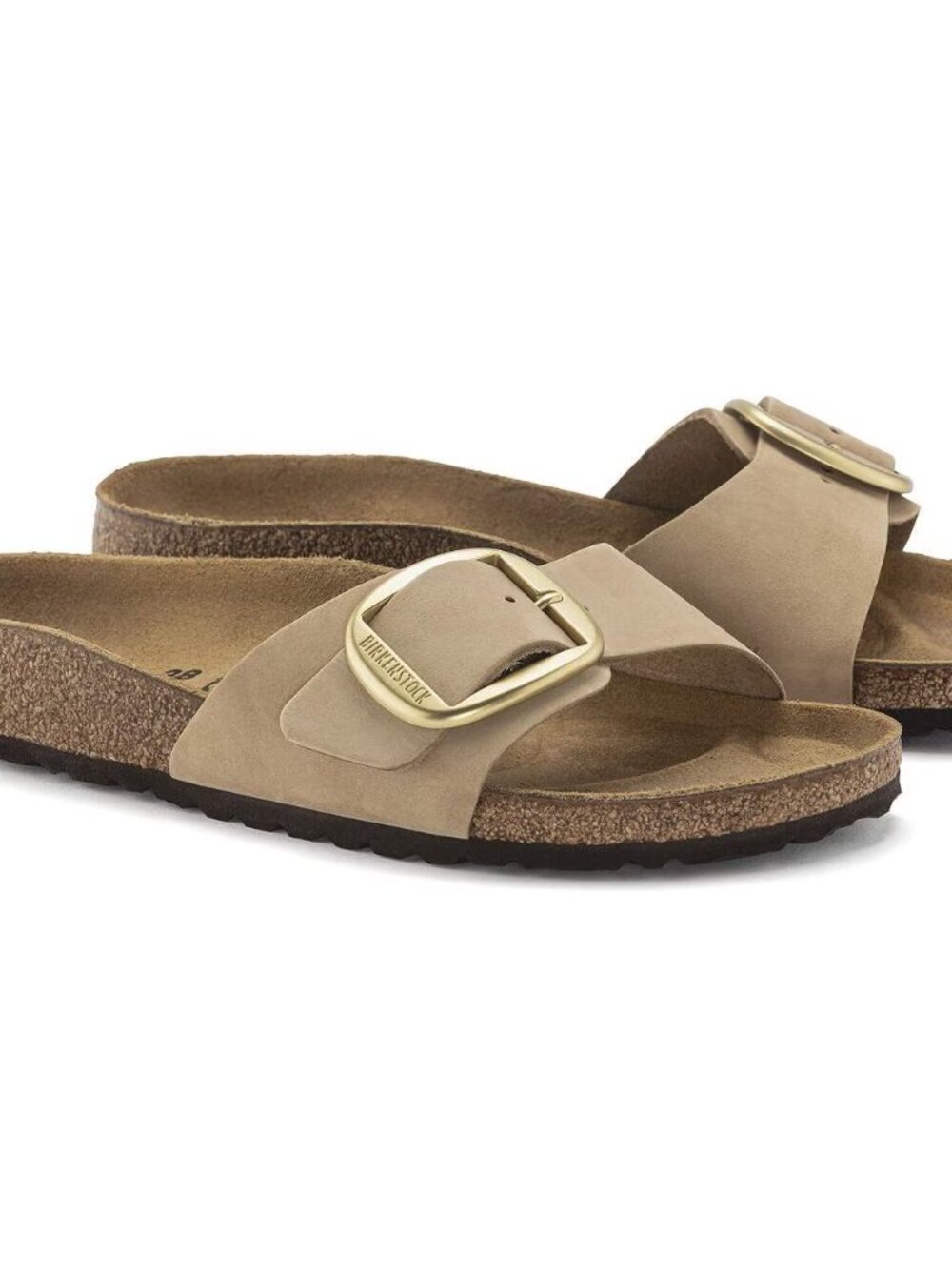 BIRKENSTOCK Madrid Big Buckle Slide Sandal (Women) Sandstone Size 39 - Picture 5 of 13
